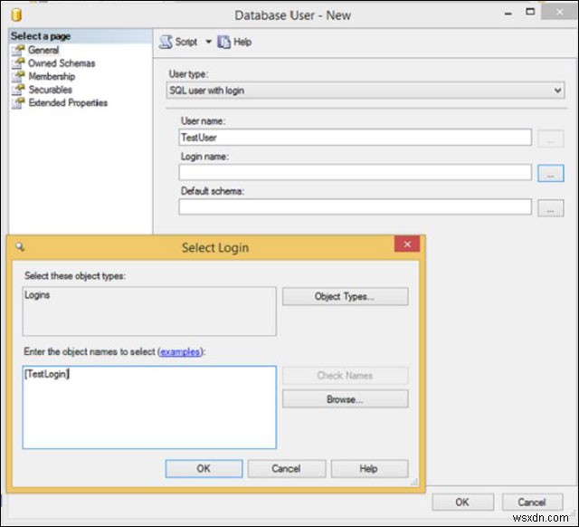 MS SQL Server में उपयोगकर्ता बनाना