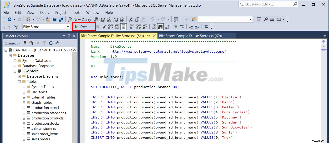 स्क्रिप्ट फ़ाइल से SQL सर्वर में डेटा आयात कैसे करें