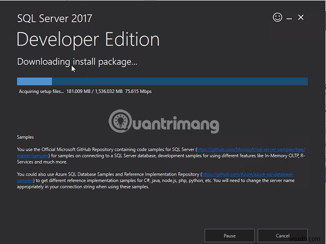 SQL सर्वर 2017 को चरण दर चरण इंस्टॉल करने के निर्देश