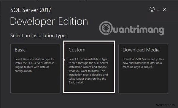 SQL सर्वर 2017 को चरण दर चरण इंस्टॉल करने के निर्देश