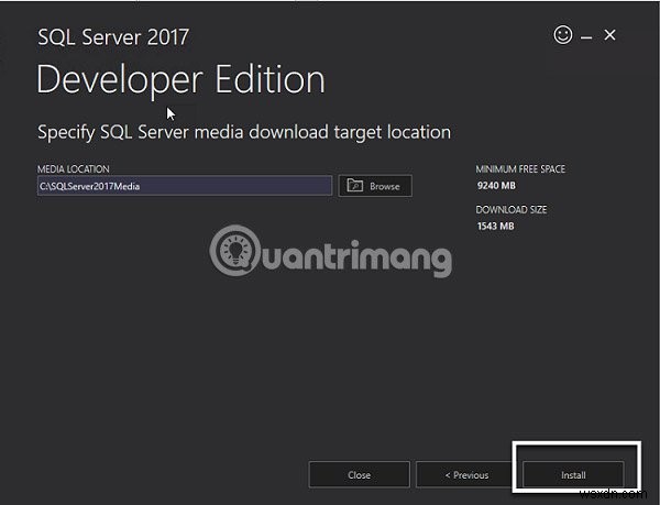 SQL सर्वर 2017 को चरण दर चरण इंस्टॉल करने के निर्देश