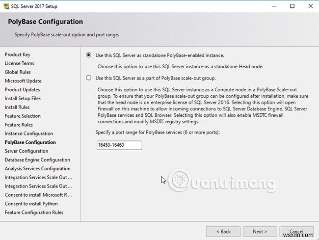 SQL सर्वर 2017 को चरण दर चरण इंस्टॉल करने के निर्देश