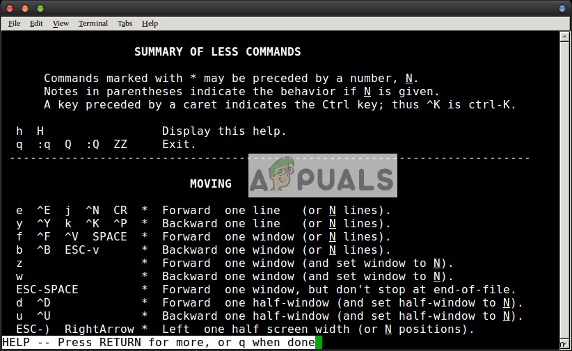 Linux कमांड लाइन से टेक्स्ट फ़ाइल की सामग्री कैसे देखें
