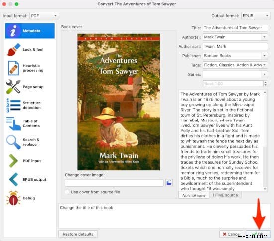 PDF फ़ाइल को EPUB फ़ाइल में कैसे बदलें