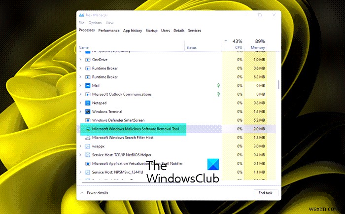 विंडोज 11/10 पर MRT.exe हाई डिस्क और CPU उपयोग ठीक करें