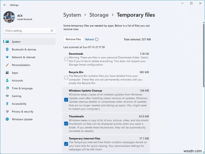 Windows 11 में Storage Sense का उपयोग करके डिस्क स्थान खाली करें