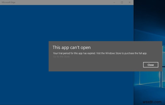 Windows 11/10 में  Your Trial Period For This App Has Expired  त्रुटि