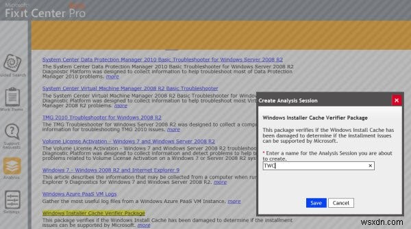 गुम Windows इंस्टालर कैश फाइलों का निवारण और रिस्टोर करें