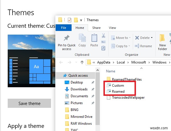 Windows 11/10 थीम्स कहाँ स्टोर होती हैं? लोकेशन और एक्सट्रैक्ट करने का तरीका
