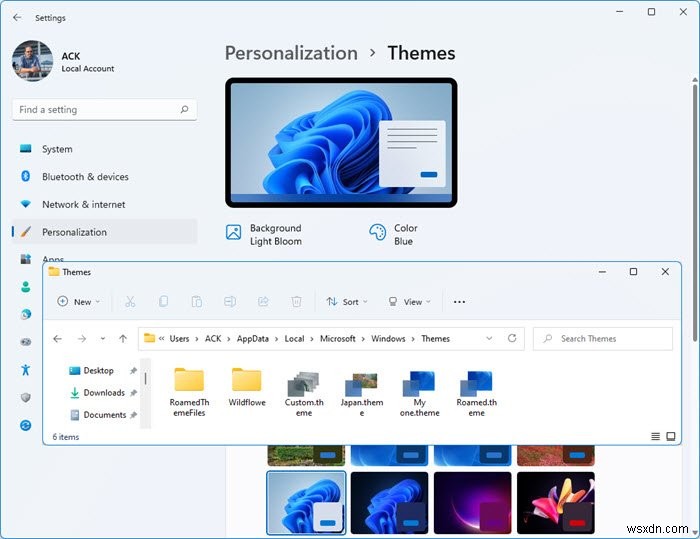 Windows 11/10 थीम्स कहाँ स्टोर होती हैं? लोकेशन और एक्सट्रैक्ट करने का तरीका