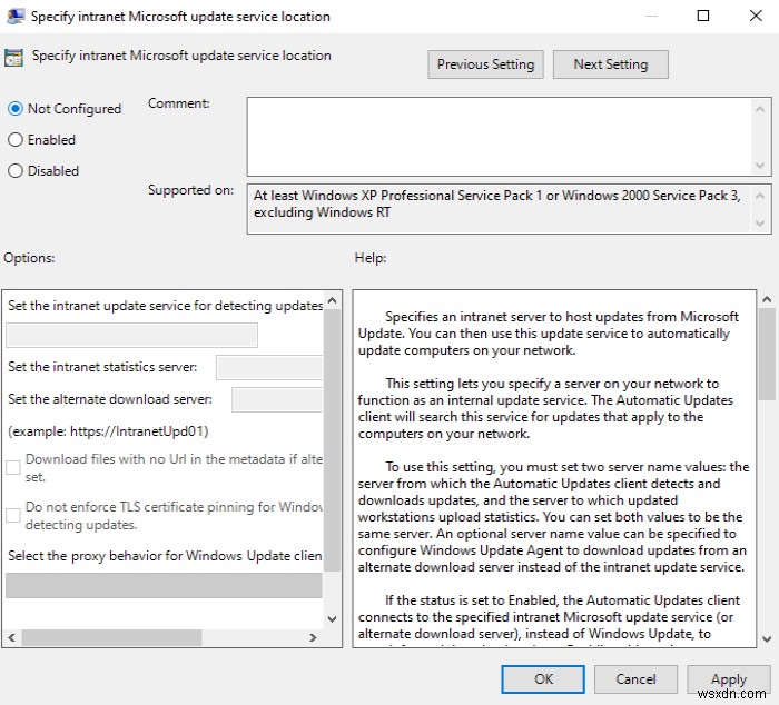 Windows Server Update Services त्रुटि कोड 0x80072EE6 को ठीक करें