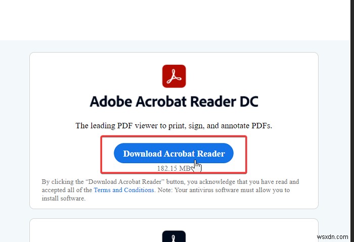 एडोब रीडर त्रुटि 109 को ठीक करें जब PDF खोलते, पढ़ते या सहेजते समय