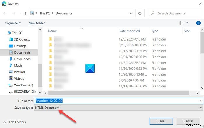 Edge ब्राउज़र फेवरेट को HTML फाइल में इम्पोर्ट या एक्सपोर्ट कैसे करें