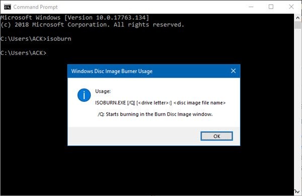 Windows 10 में कमांड प्रॉम्प्ट का उपयोग करके ISO फ़ाइलें बर्न कैसे करें