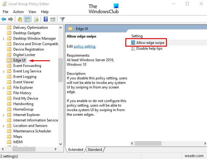 Windows 10 में Screen Edge Swipe को डिसेबल कैसे करें