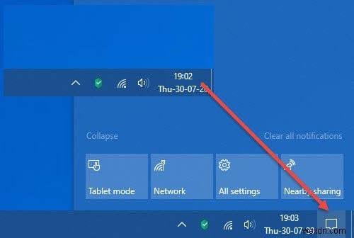 Windows 10 Action Center गायब - इसे वापस कैसे लाएं