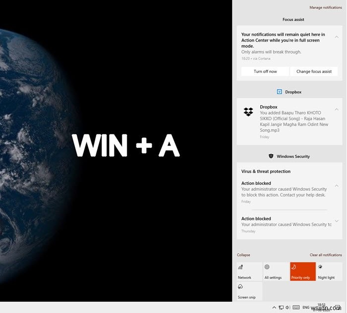 Windows 10 Action Center गायब - इसे वापस कैसे लाएं
