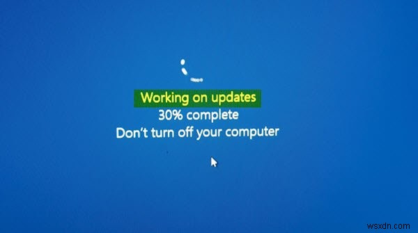 Windows 11/10  Working on updates  पर अटक गया - समाधान