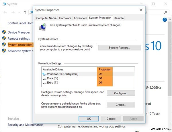 सिस्टम रिस्टोर अक्षम या ग्रे आउट? Windows 11/10 में सिस्टम रिस्टोर चालू करें