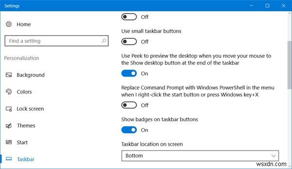 Windows 10 में टास्कबार बटन्स पर बैज दिखाएं सक्षम या अक्षम करें