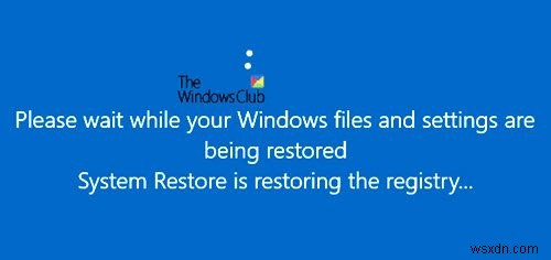 सिस्टम रिस्टोर या Windows 11/10 रीसेट को बाधित करने पर क्या होता है
