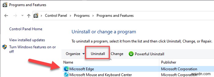 Windows 10 में Microsoft Edge Chromium ब्राउज़र को कैसे अनइंस्टॉल करें