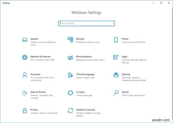 Windows 10 Settings को कैसे खोलें और उपयोग करें