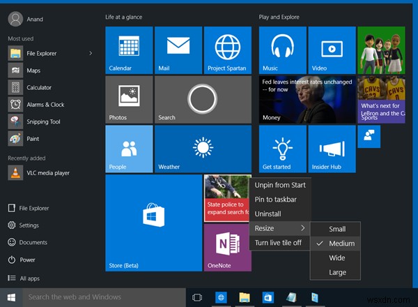 Windows 10 अपग्रेड के बाद कस्टम स्टार्ट मेनू लेआउट खो गया