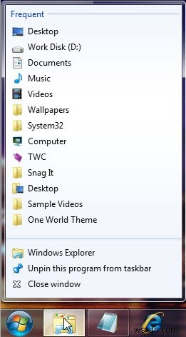 Windows 11/10 में जंप लिस्ट फीचर का उपयोग कैसे करें