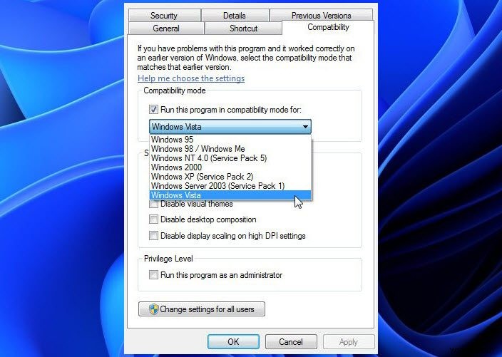 Windows 11/10 पर पुराने गेम और सॉफ़्टवेयर कैसे चलाएं