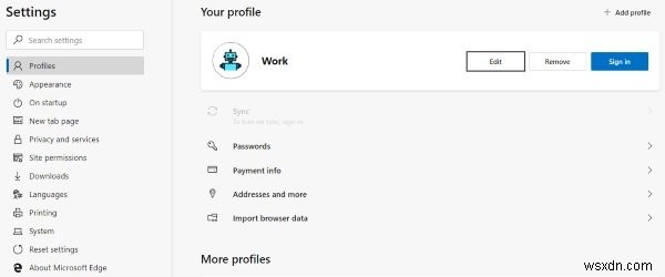 Microsoft Edge ब्राउज़र पर एकाधिक प्रोफाइल कैसे बनाएं