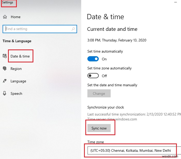 Windows Store त्रुटि 0x80072F05 - सर्वर लड़खड़ा गया