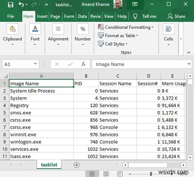 Windows Task Manager में चल रही Processes की सूची जनरेट और प्रिंट कैसे करें