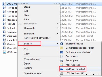 Windows 11/10 में Send to मेनू में OneDrive शॉर्टकट जोड़ें