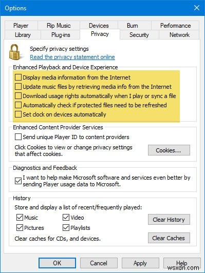 ऑडियो फ़ाइलें बर्न करते समय Windows Media Player कुछ फ़ाइलें बर्न नहीं कर सकता त्रुटि