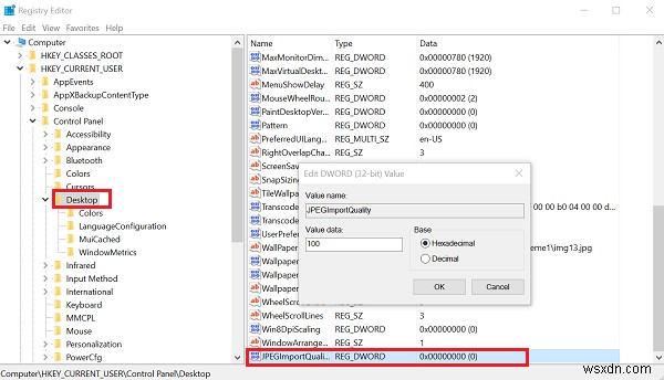 Windows 10 वॉलपेपर संपीड़न अक्षम करें और छवि गुणवत्ता सुधारें