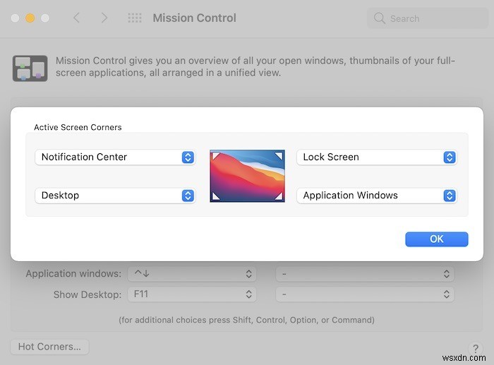 macOS हॉट कॉर्नर का उपयोग कैसे करें