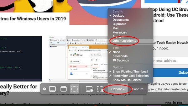 अपने Mac पर डिफ़ॉल्ट स्क्रीनशॉट सेव लोकेशन कैसे बदलें