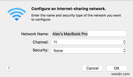 macOS में Wi-Fi हॉटस्पॉट कैसे बनाएं