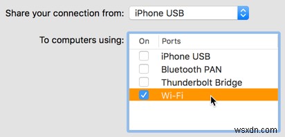 macOS में Wi-Fi हॉटस्पॉट कैसे बनाएं