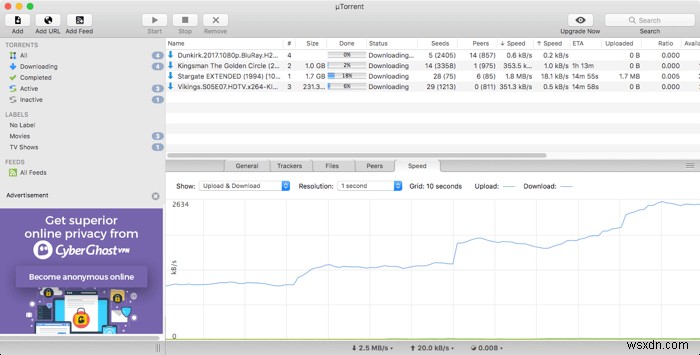 macOS के लिए 5 शीर्ष BitTorrent क्लाइंट