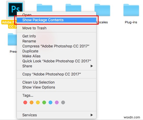 macOS में संदर्भ मेनू को कैसे संपादित करें