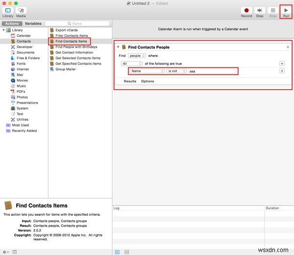 OS X में Automator का उपयोग करके संपर्कों को स्वचालित रूप से बैकअप कैसे करें