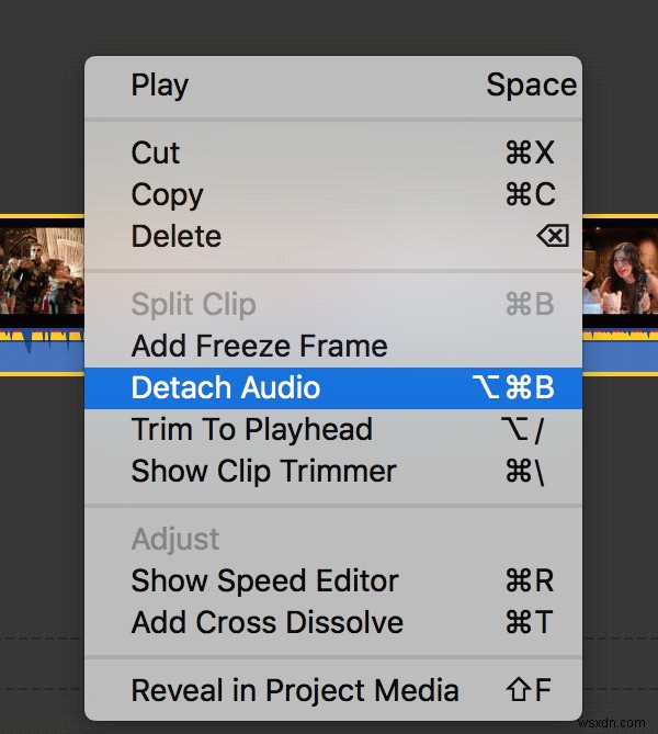मैक पर iMovie का उपयोग करके वीडियो फ़ाइल से ऑडियो कैसे हटाएं