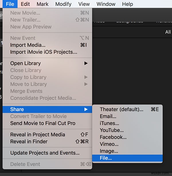 मैक पर iMovie का उपयोग करके वीडियो फ़ाइल से ऑडियो कैसे हटाएं