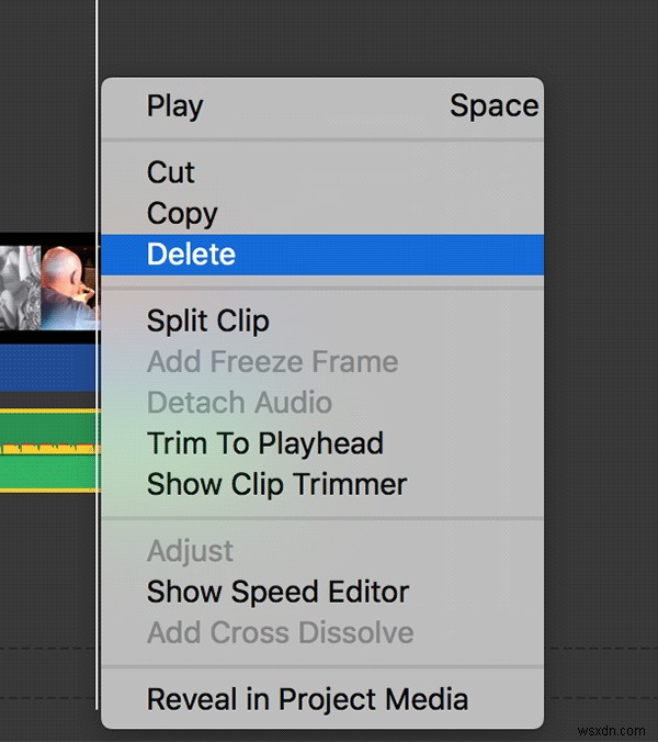 मैक पर iMovie का उपयोग करके वीडियो फ़ाइल से ऑडियो कैसे हटाएं