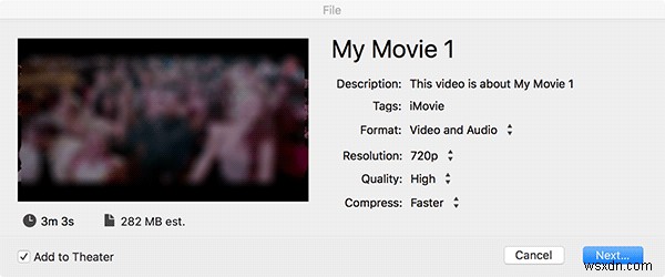 मैक पर iMovie का उपयोग करके वीडियो फ़ाइल से ऑडियो कैसे हटाएं
