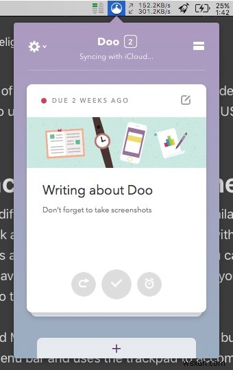 Doo - Mac और iOS के लिए मजेदार और आनंददायक रिमाइंडर और टू-डू ऐप