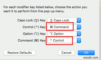Mac OS X में Control और Command Keys को कैसे स्विच करें
