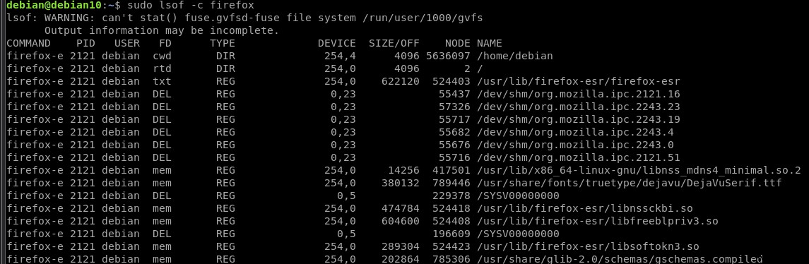Linux में खुली फ़ाइलों को सूचीबद्ध करने के लिए lsof कमांड का उपयोग कैसे करें